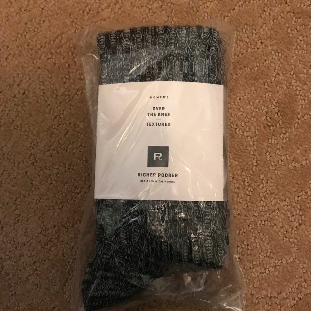 COPY - RICHER POORER Over The Knee Textured Socks